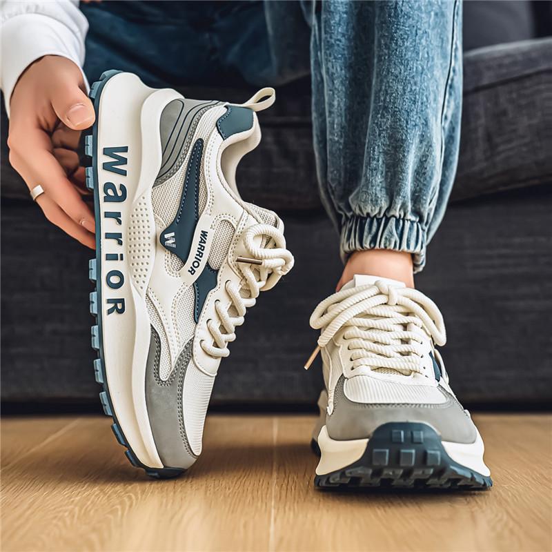 Warrior Casual Commuting Fashion Simple Trendy Versatile Non-Slip Wear-Resistant Breathable Low-Top Lifestyle Shoes Men Sneaker WXY(S)-4785N02