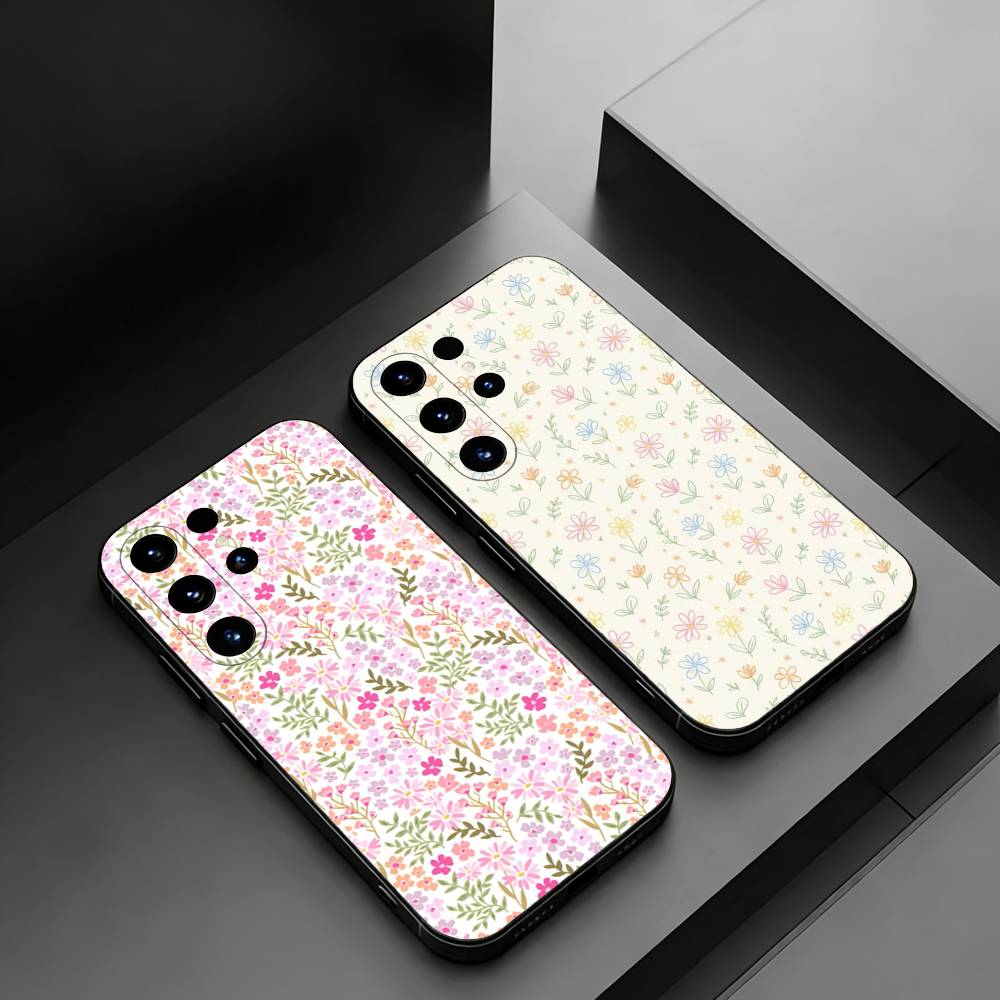 Small Flowers Phone case for Samsung Galaxy S24,25,26,23 22,21,S20 Plus Ultra FE soft fundas cases