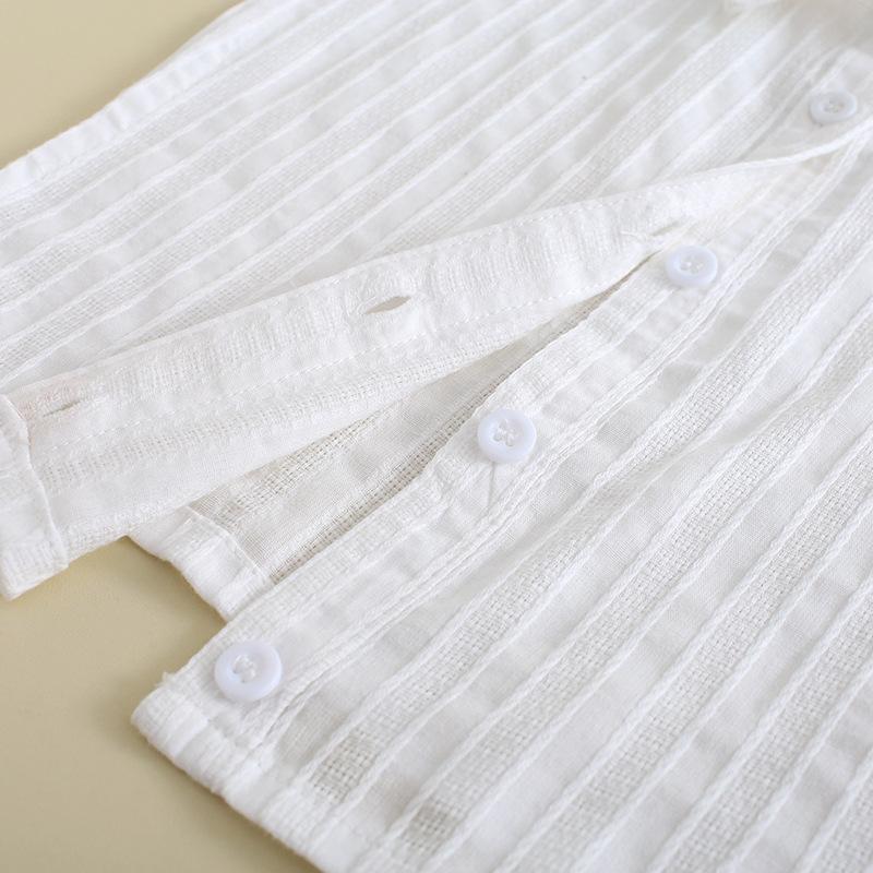 Cotton Fake Collar Women'S Shirt Decorative Fake Collar Wooden Ear Edge Jacquard Fake Collar White Shirt Fake Collar Women B343