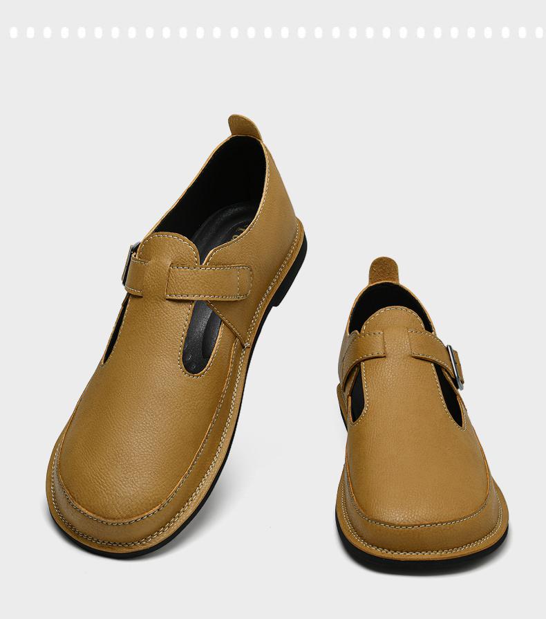Fashion New Genuine Leather Men Casual Shoes Handmade Men's Loafers Moccasins Breathable Slip on Driving Shoes Outdoor Walking Footwear