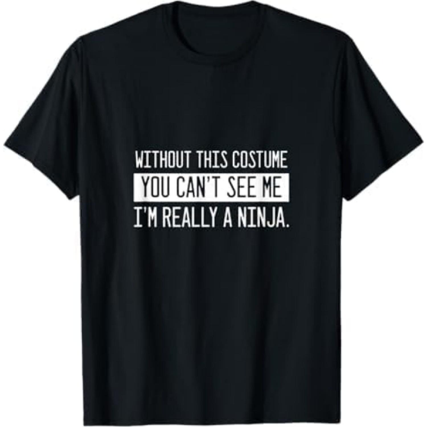 

I Am A Ninja Ninja Halloweenie T-Shirt Khan Mens Womens Tank Top Sweatshirt Hoodie 439 Black XXXXXL різнокольоровий
