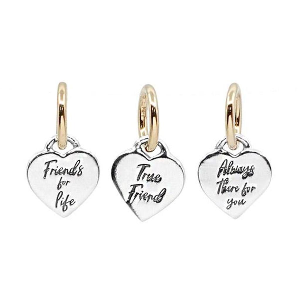 Pandora Two-Tone Spiritual Friendship Triple Dangle Charm 762722C00