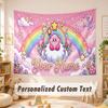 Custom Name Text Tapestry,Kirby Boho Wall Hanging, Decorative Backdrop Tapestry For Room