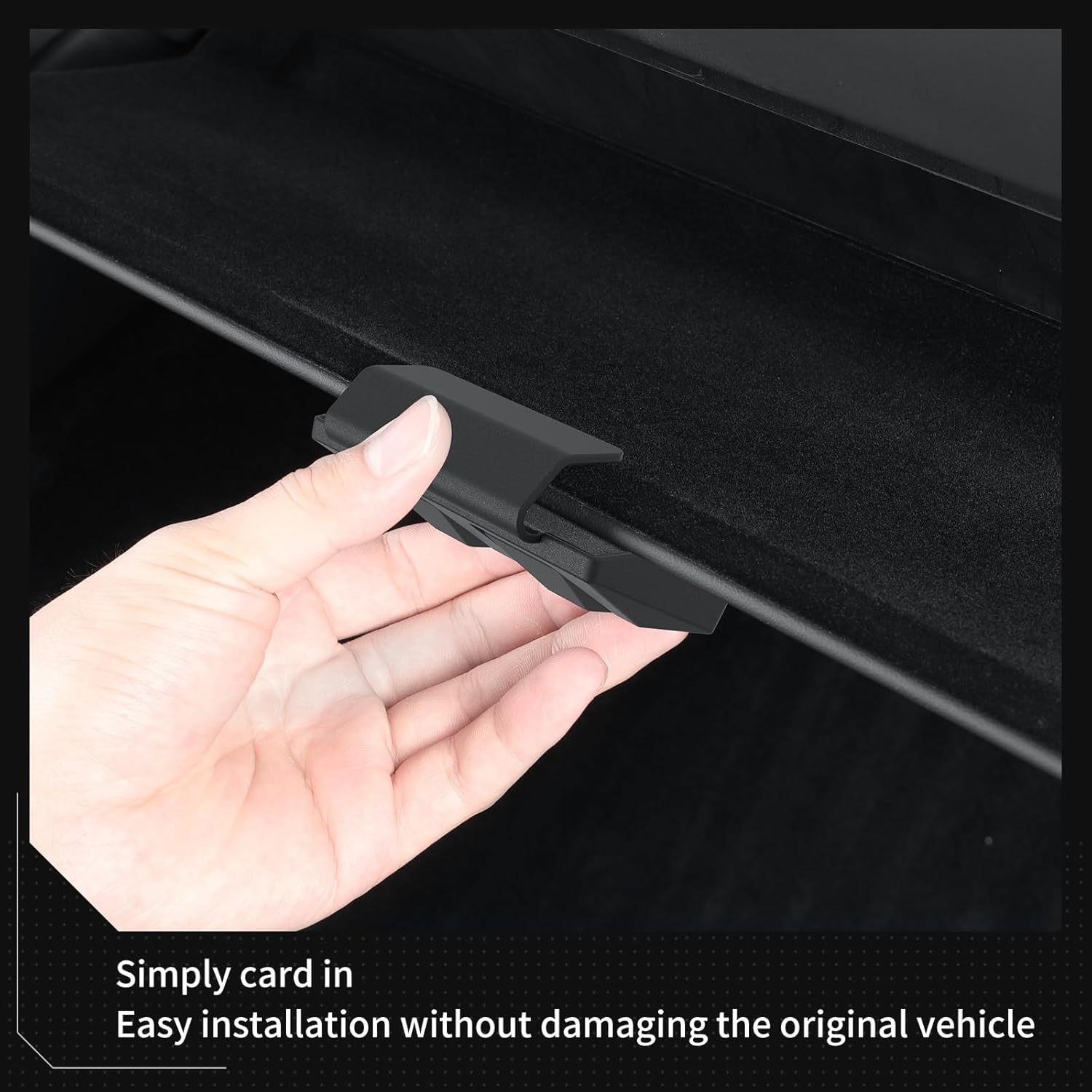 

LUCKEASY Glove Box Hook for Tesla ModelYJuniper 2025 2026/Model 3 Highland 2024-2026 Organizer Storage Hook Clips for Hanging Car Accessories Black
