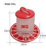1.5kg Poultry Feed Bucket for Chickens, Ducks, Geese: 3kg Feeder Trough