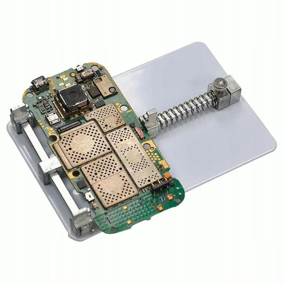 Metal mounting bracket for soldering PCBs TE-7