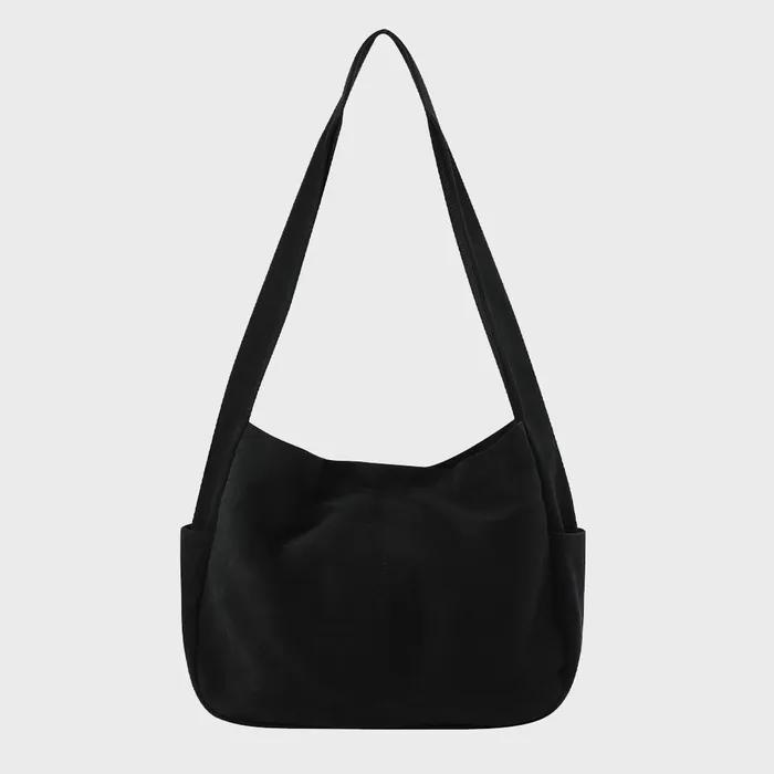 Cotton big crossbag BLACK