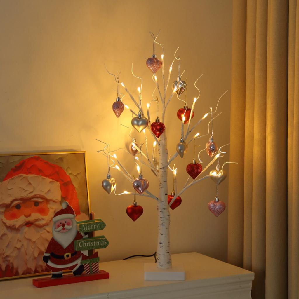 New LED Heart Tree Lamp, Valentine's Day Gift Lamp, Creative Gift For Girls, Night Light, Room Decor Lamp