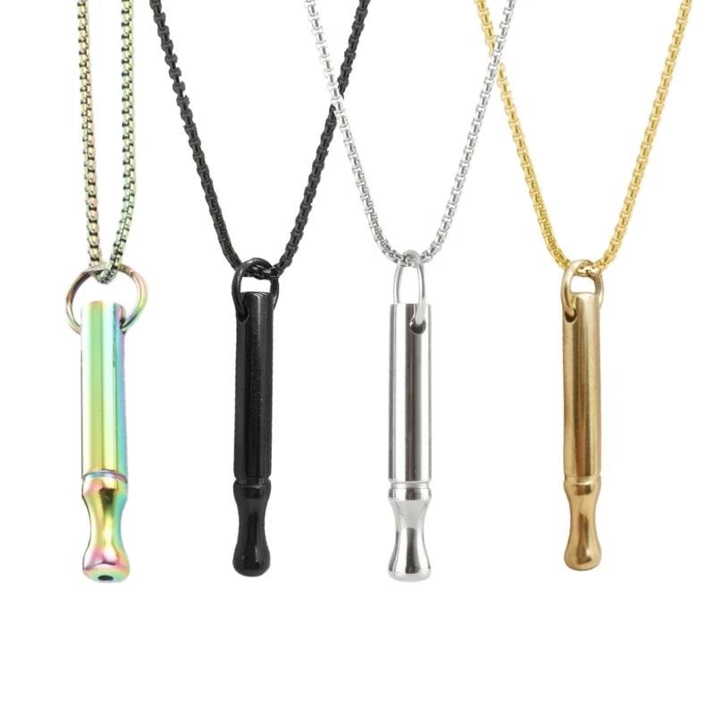 Stress Anxiety Necklace Mindfulness Breathing Tool Natural Calming Relief Chain Breathlace Necklaces Quit Smoking Anxiety Relief
