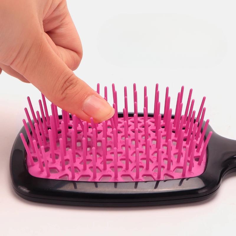 Air Cushion Comb for Tangled Hair, Anti-static, Hollow Out, Wet Curly Hair, Barber Styling Tool