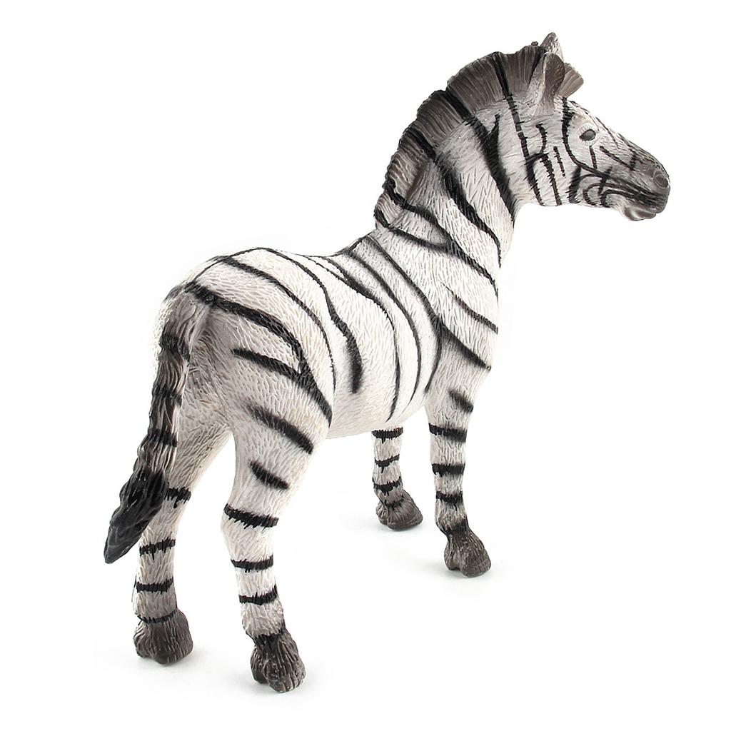Pvc Charming Zebra Figurine Nature Inspired Realistic Animal Model For Collectors