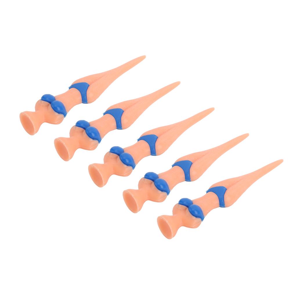 5Pcs Golf Tees Plastic Anti Slip Lady Bikini Girl Golf Practice Tees for Golf Training Blue
