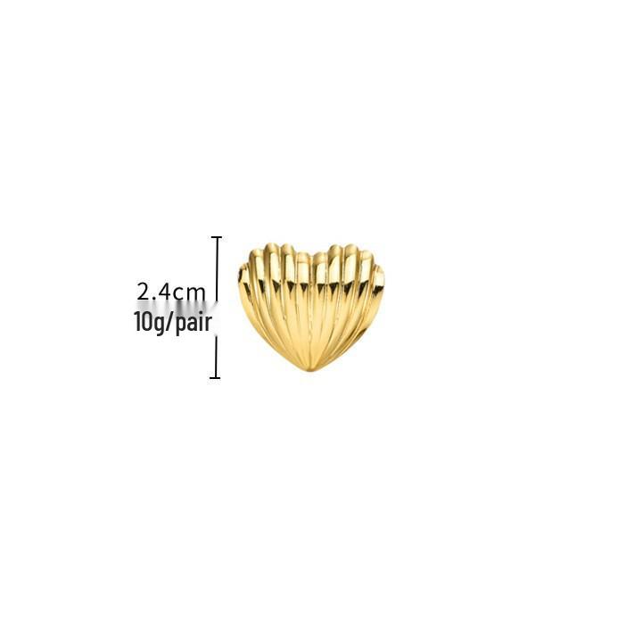 Retro Geometric 304 Stainless Steel Ear Studs with Concave-Convex Design