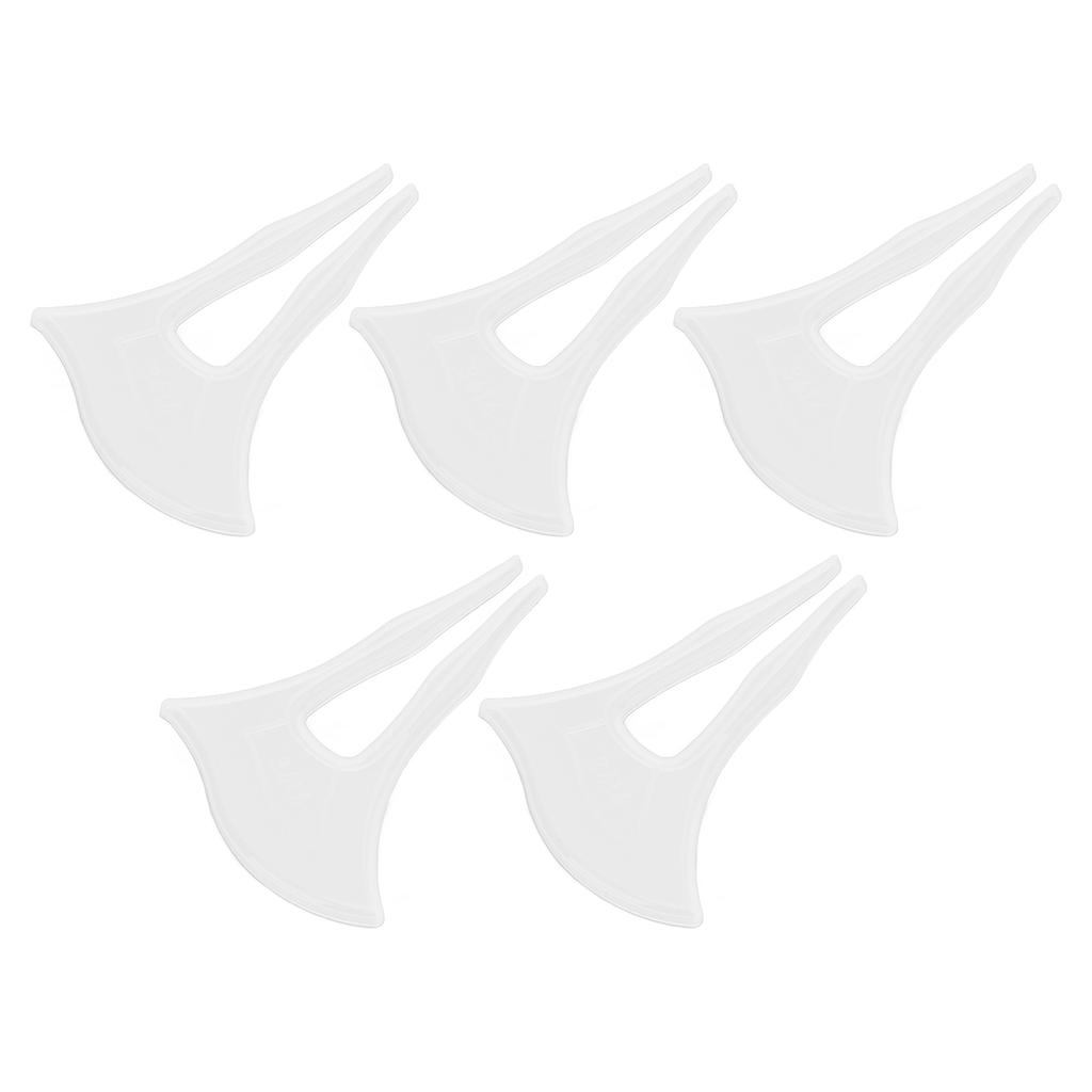 5Pcs Silicone Hairpin Molds Easy Demoulding Smoother Elastic Reusable Jewelry Clip Molds for Home