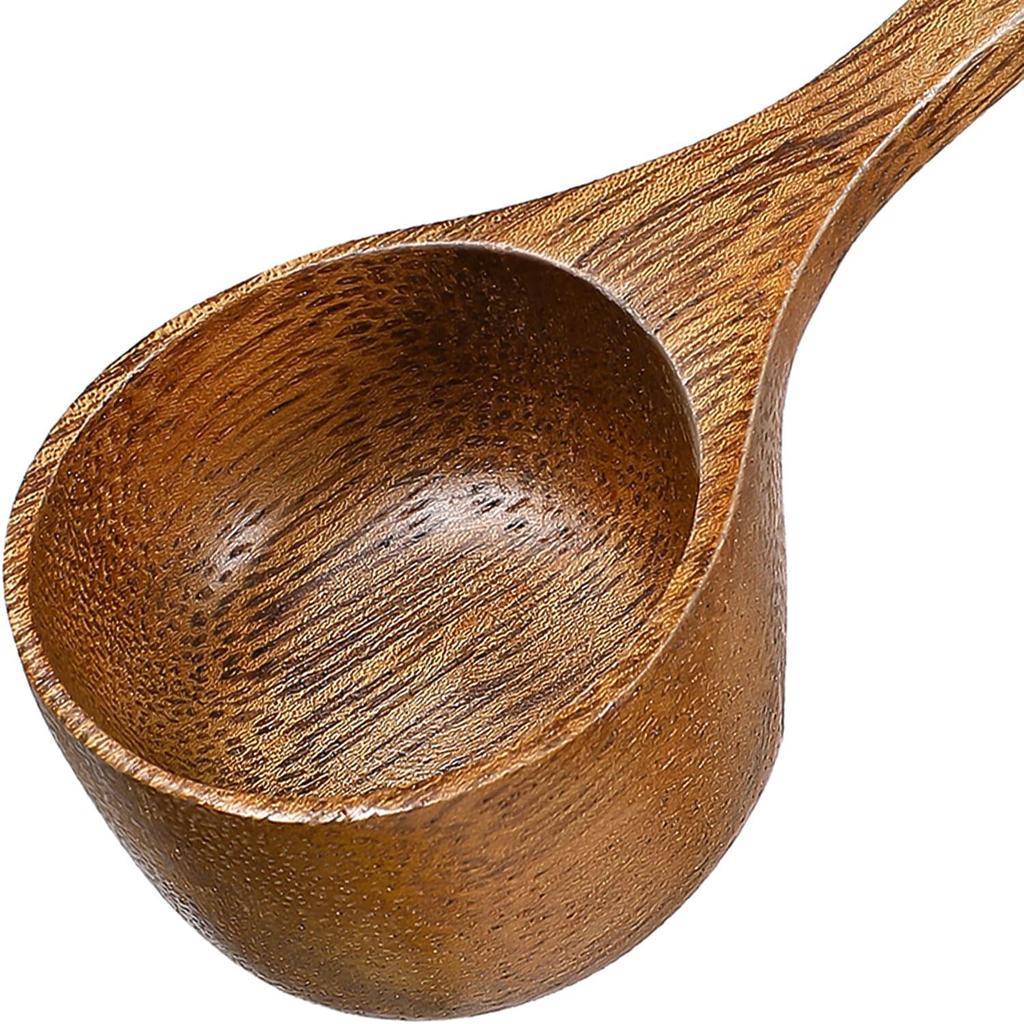 Acacia Wood Measuring Spoon Kitchen Measuring Wooden Scoop Water Scoop Wooden Milk Tea Copper Cups 1/4 Cup Condiments Ice Cream Coffee