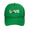LGBT Pride Progress Pride Love Trucker Cap Adult Retro  Mesh Baseball Cap Polyester Breathable Dad Hat