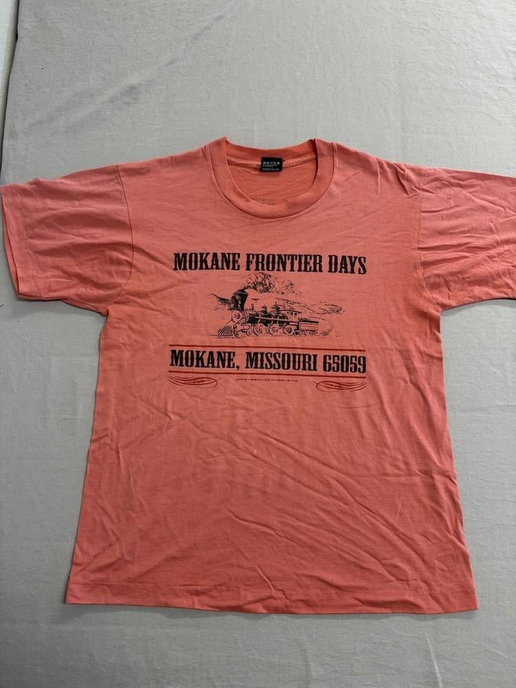 Vintage Mokane Missouri T-shirt 1993 Frontier Days Train Tee Unisex T-Shirt S
