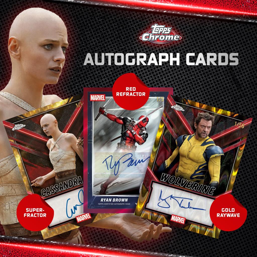 2025 Topps Chrome Deadpool Factory Seal Value - - Box.
