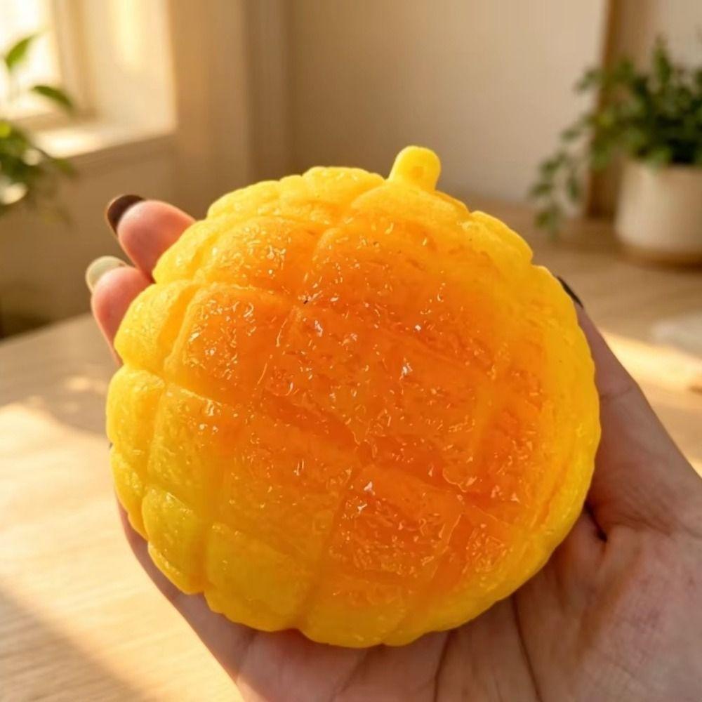 Food-Shaped Pineapple Bun Squishy Moldable Squeeze Toys Novelty Sensory Fidget Ball Kid Adults