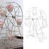 Cupcake Display Rack Iron Rotatable Eight Cupcakes Wheel Cupcake Stand For DIY Birthday Party