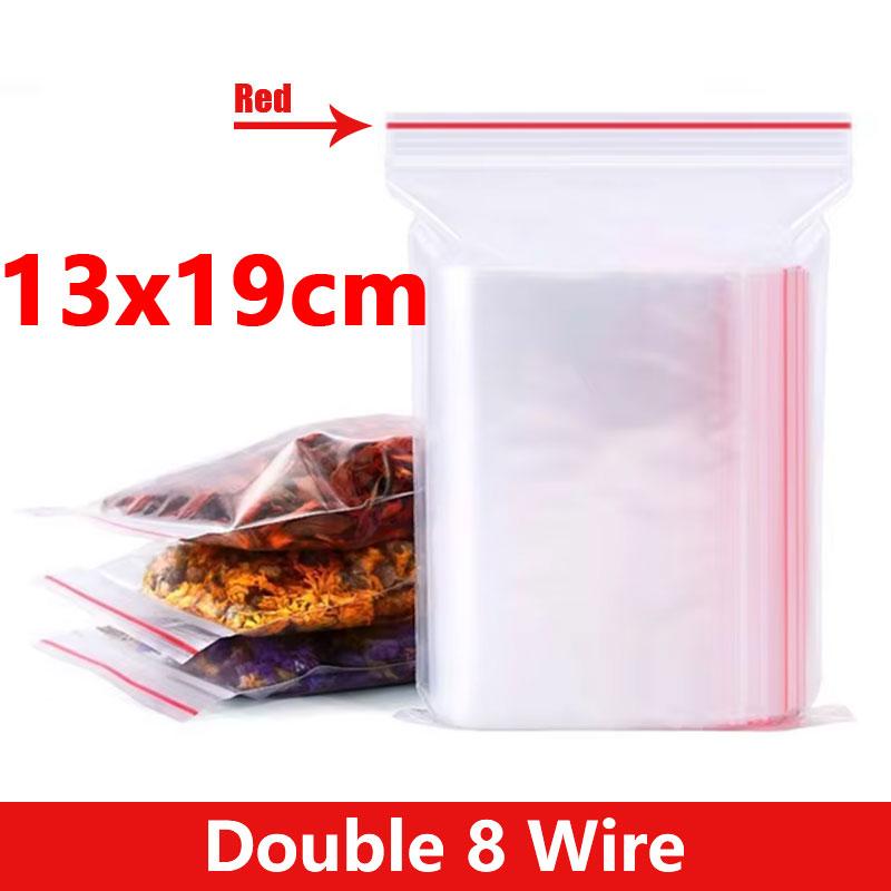 Thicken Zipper Sealed Bags Clear Plastic Storage Bag for Small Jewelry Food Packing Reclosable Transparent Ziplock Sealing Bag