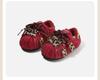 2025 Winter Leopard Print Retro Cotton Baby Shoes - Velvet Lined, Warm, Versatile, Casual German Training Design
