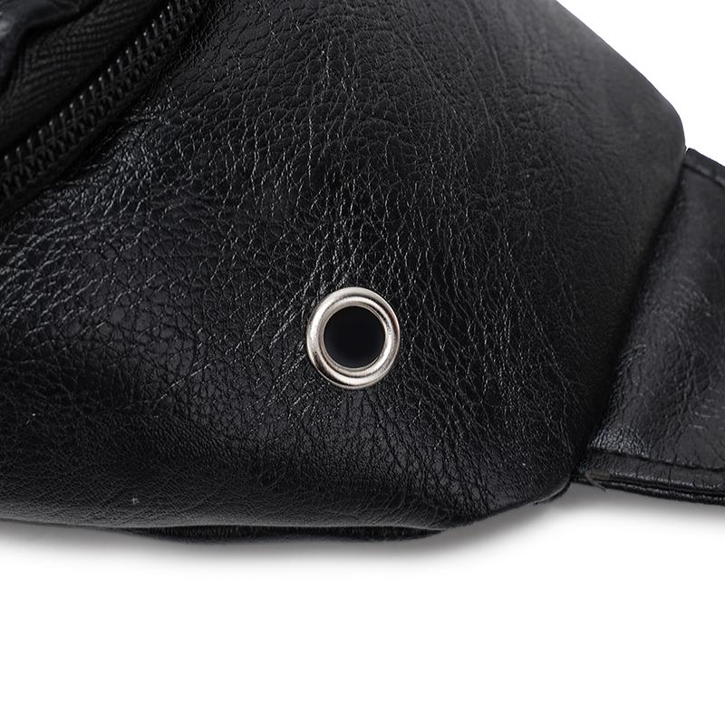 Chest Bag Vintage Soft Leather Crossbody Bag Men's Business Shoulder Bag