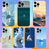 Sailing Ship Boat  Phone Case For iPhone 16,15,14,13,12,11 Pro,Max,Plus,X,XS,XR,SE,Mini Transparent Silicone Soft