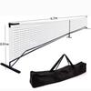 22 FT Pickleball Net No Frame Set Outdoor Sports Training Supplies Foldable Portable Pickleball Net
