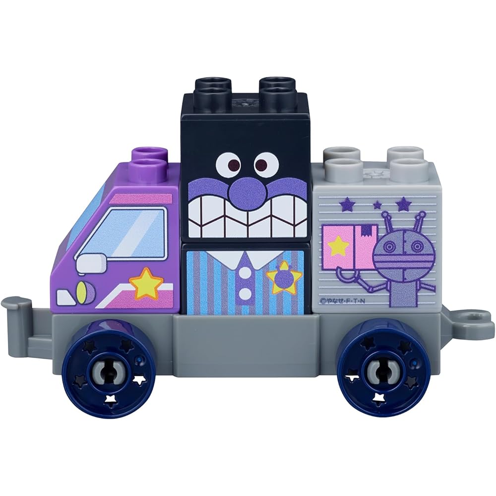 Bandai Blocklabo Vehicle Building Blocks Set Baikinman and Delivery Truck Anpanman Series 20 Pieces