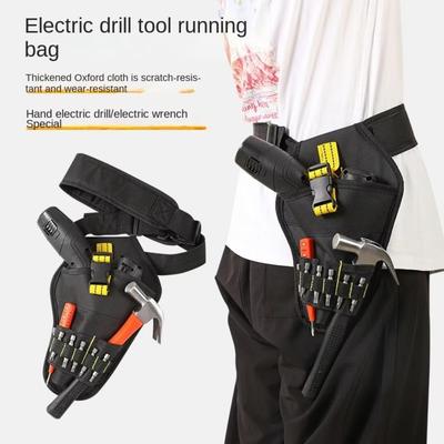 1Pc Power Tool Holster Cordless Drill Holster/Single Hook with Metal Clip for Easy Attachment Store and Organize Tool Kits