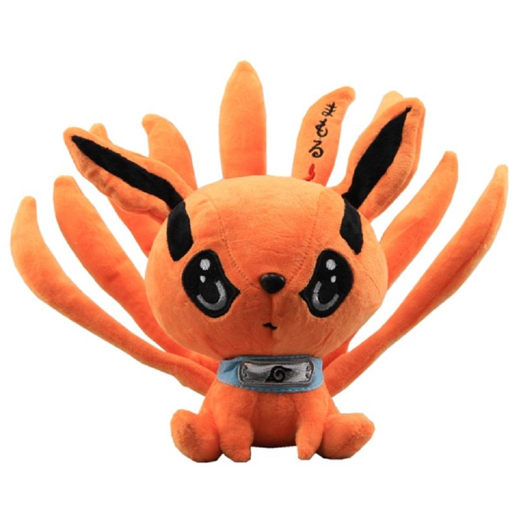 HOT NEW Kurama Plush Cartoon Doll Toy Cute Soft Stuffed Kyuubi Fox Plush Doll for Children Birthday Gift 20cm 20cm
