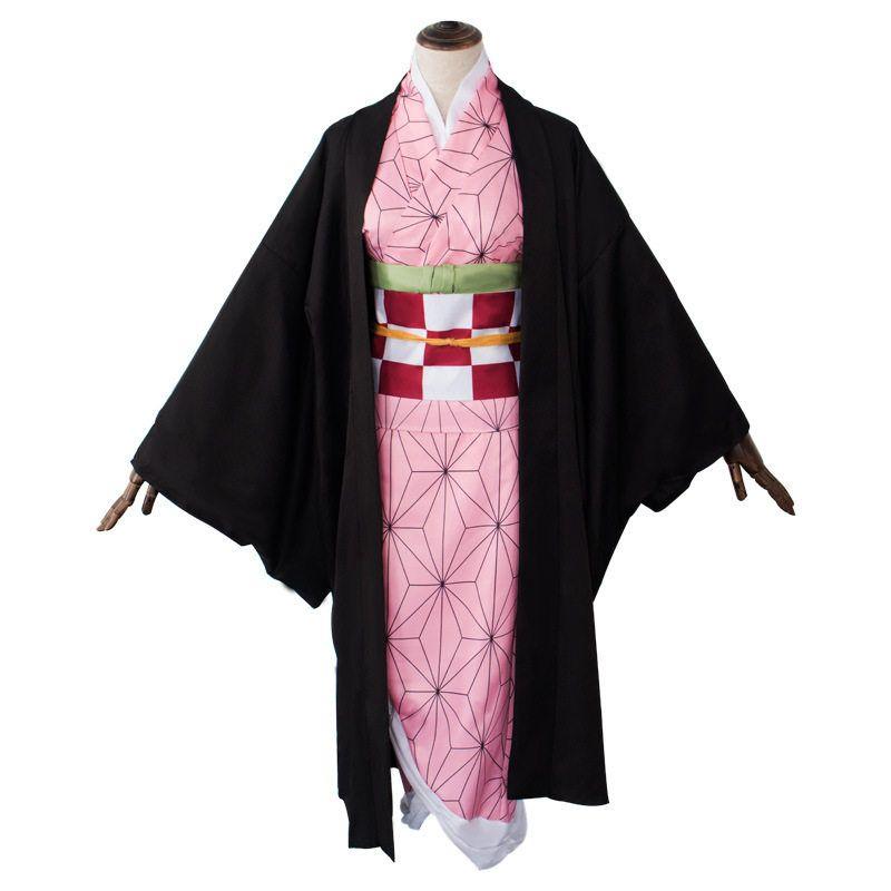 Halloween Demon Slayer Cosplay Costume Demon Slayer Team Kamado Tanjirou Nezuko Zenitsu Cosplay Anime Costume