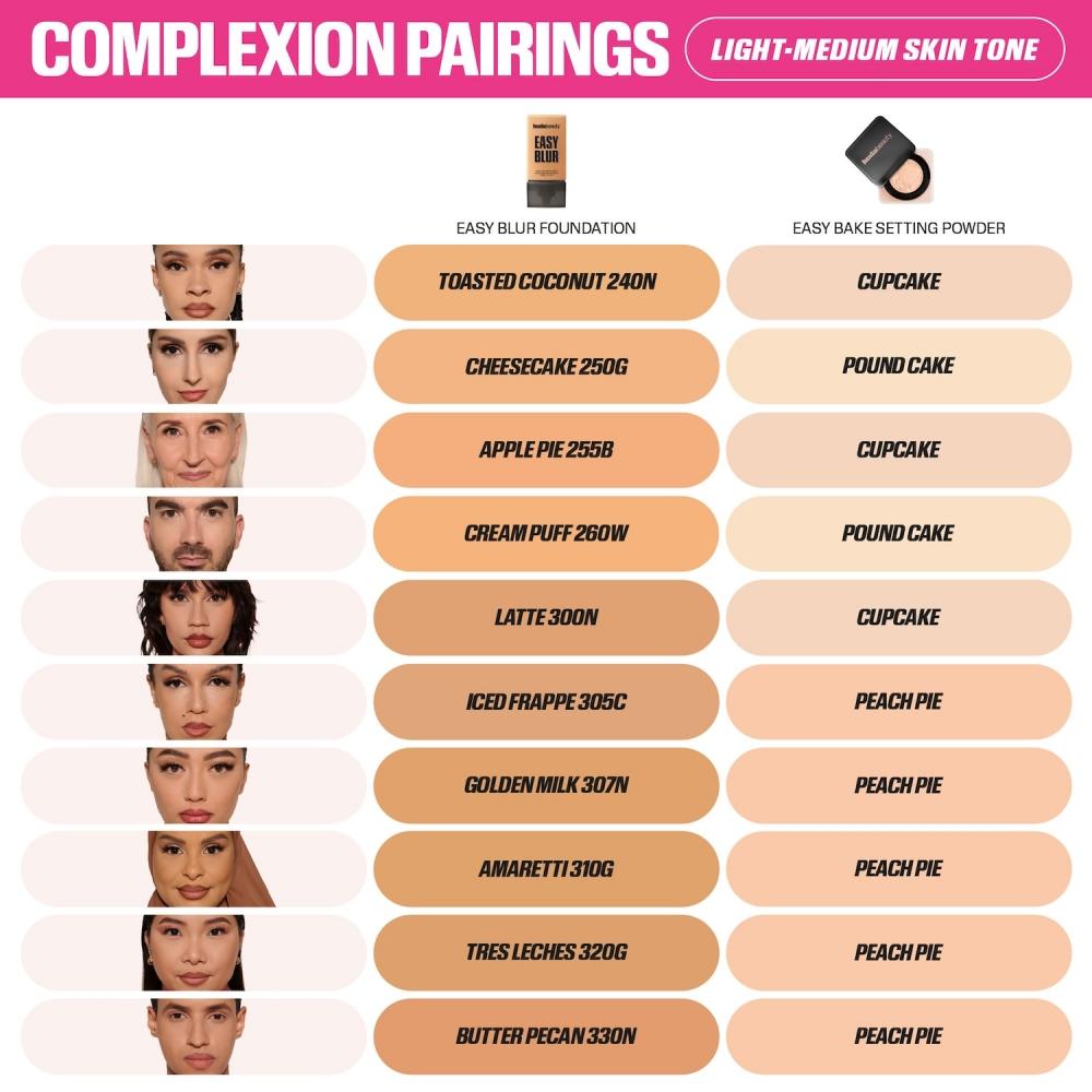 Huda Beauty Easy Blur Airbrush Foundation 1 Oz 30 Ml Golden Milk 307n