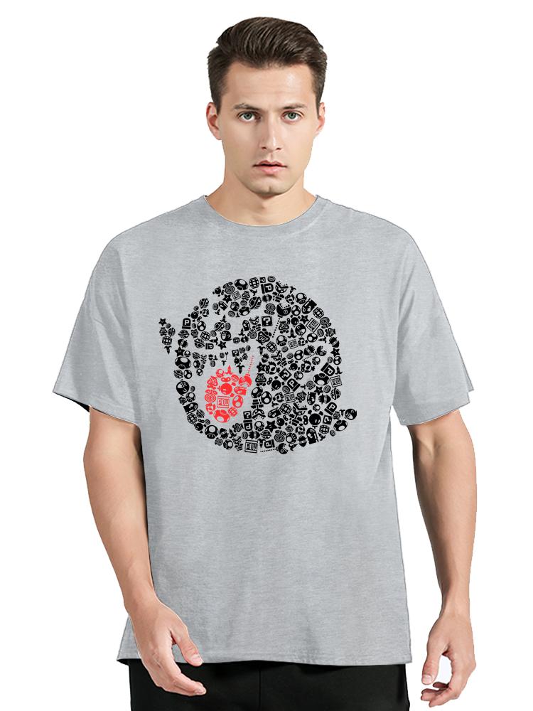 Funny Boo Portrait Graphic Cotton T-Shirt Summer O-Neck Design Tops Tees Oversized T Shirt Men's Clothing Streetwear Tshirt