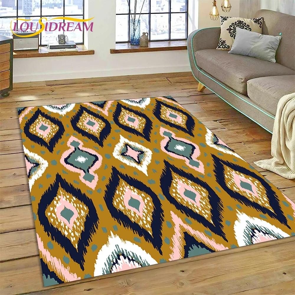 Lastest Nordic Turkish Bohemia Celt Rug Carpet for Living Room Bedroom Home Decor,Floor Mat Non-slip Decoration for Sofa Doormat