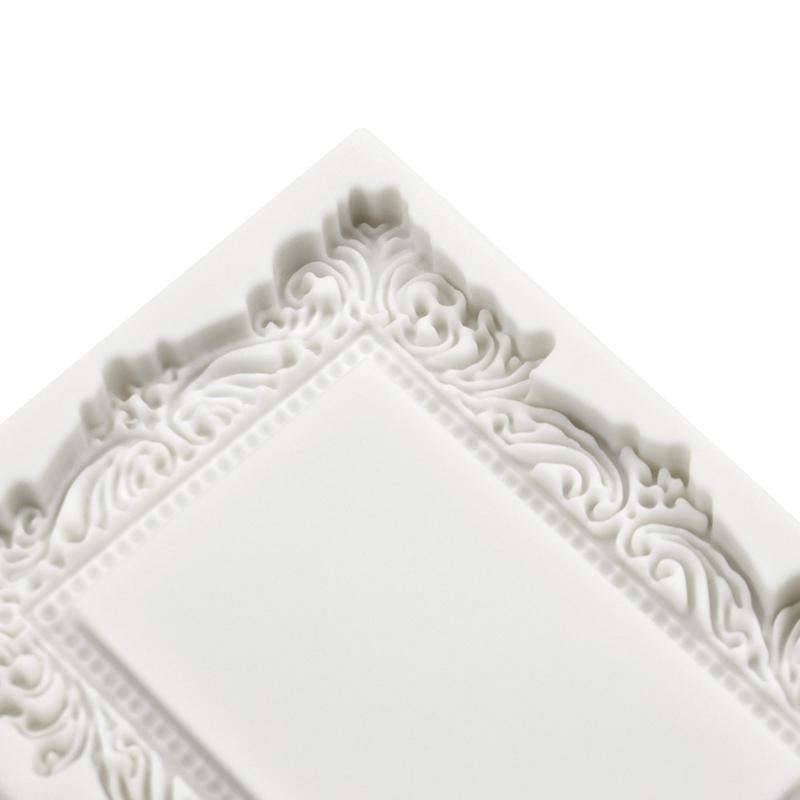 Soap Mold Vintage Embossed Frame Handmade Cake Bar Craft Kitchen Baking Tool