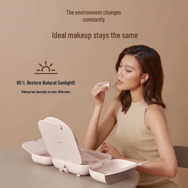 Portable LED Smart Foldable Makeup Mirror