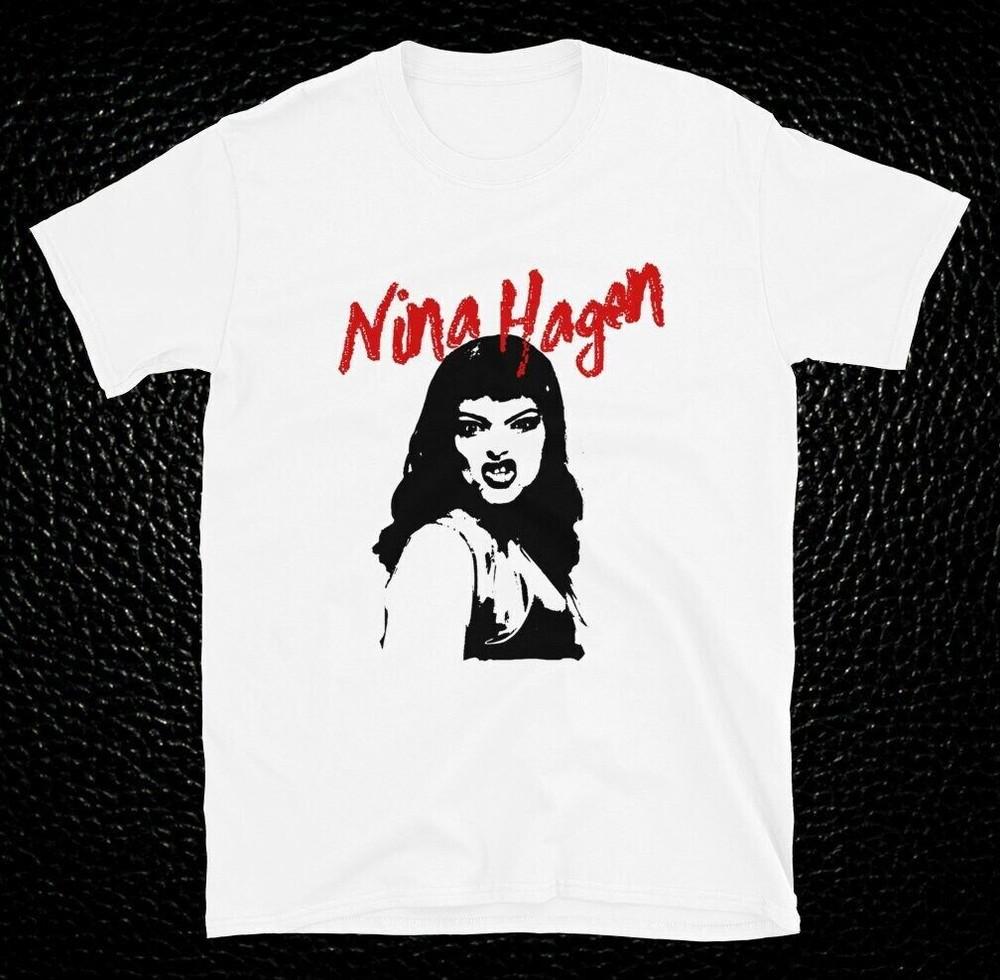 

Nina Hagen Gift For Fans Heavy Cotton White Full Size Unisex Shirt Unisex T-Shirt M