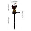 Solar Eagle Resin Statue Outdoor Garden Stake Lights Bald Eagle Sculpture Animal Stump Lamp for Lawn Pathway Decoration