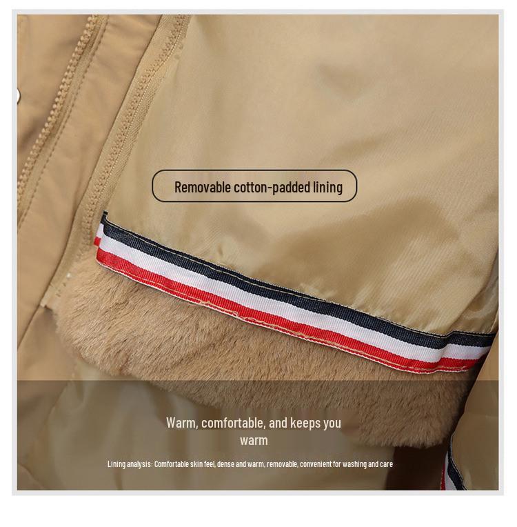 Women's Winter Parka: 3-in-1 Fleece-Lined Waist-Hugging Coat with Detachable Liner