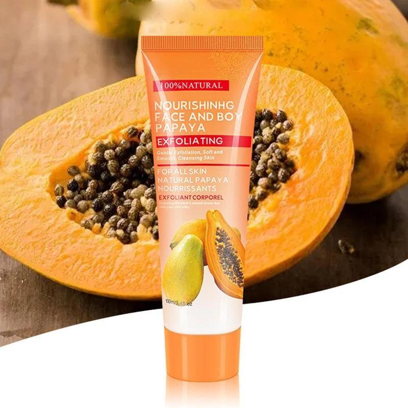 100ml Aufhellende Natürliche Papaya Gurke Kokosnuss Exfoliating Cream Peeling Gel Gesichtscreme Gesicht Körper Hautpflege Körper Feuchtigkeitsspendend Hand