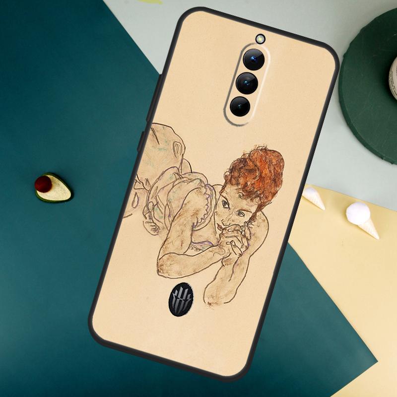 Egon Schiele For ZTE Nubia Red Magic 8 9 8S 9S 10S Pro Plus 10 Air 6S 7S 7 Pro Red Magic 11 Pro Plus Case