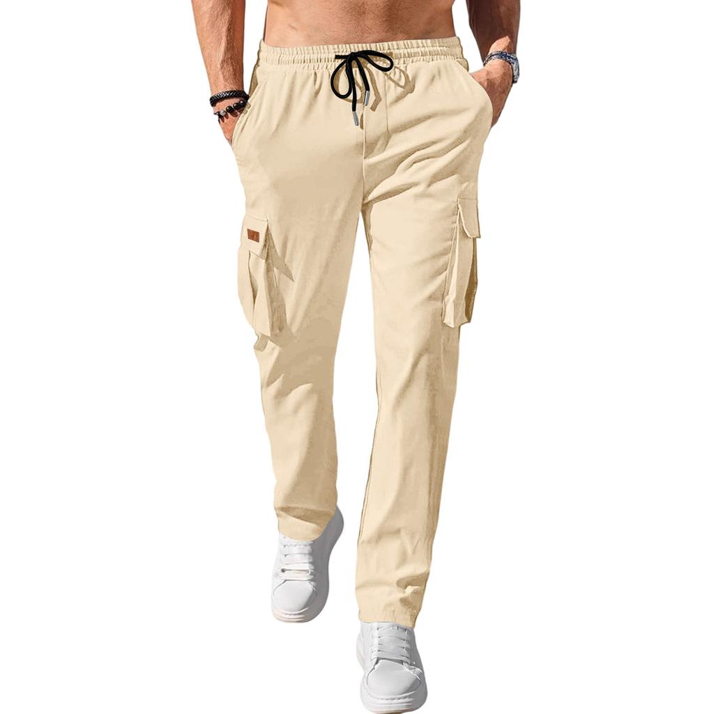 Casual Sports Pants Men's Loose Leggings Long Panel Fitness Running Training Pants