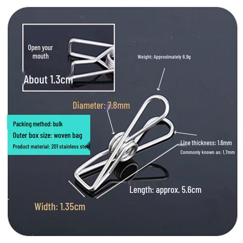 Windproof Stainless Steel Clothes and Quilt Clips: For Quilts, Pants, Socks, and More