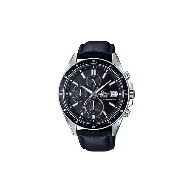 

Casio EDIFICE Series Fashion Casual Business Date Display Solar Quartz Movement Leather Strap Japanese and Korean Watch Men s Watch EFS-S510L-1AVUPR чорний
