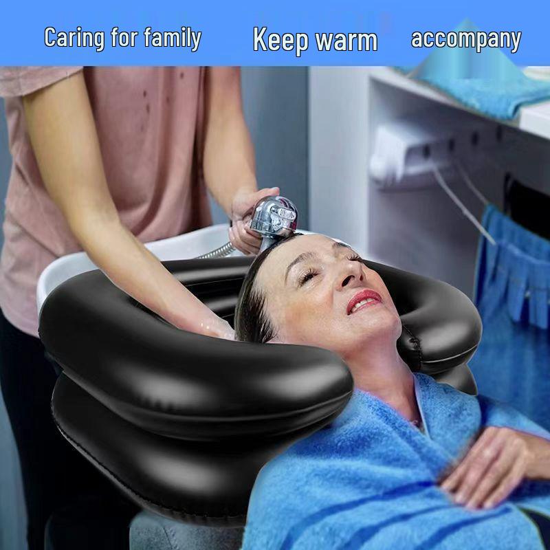 PVC Inflatable Face & Hair Washing Basin, Foot Wash & Soak Basin