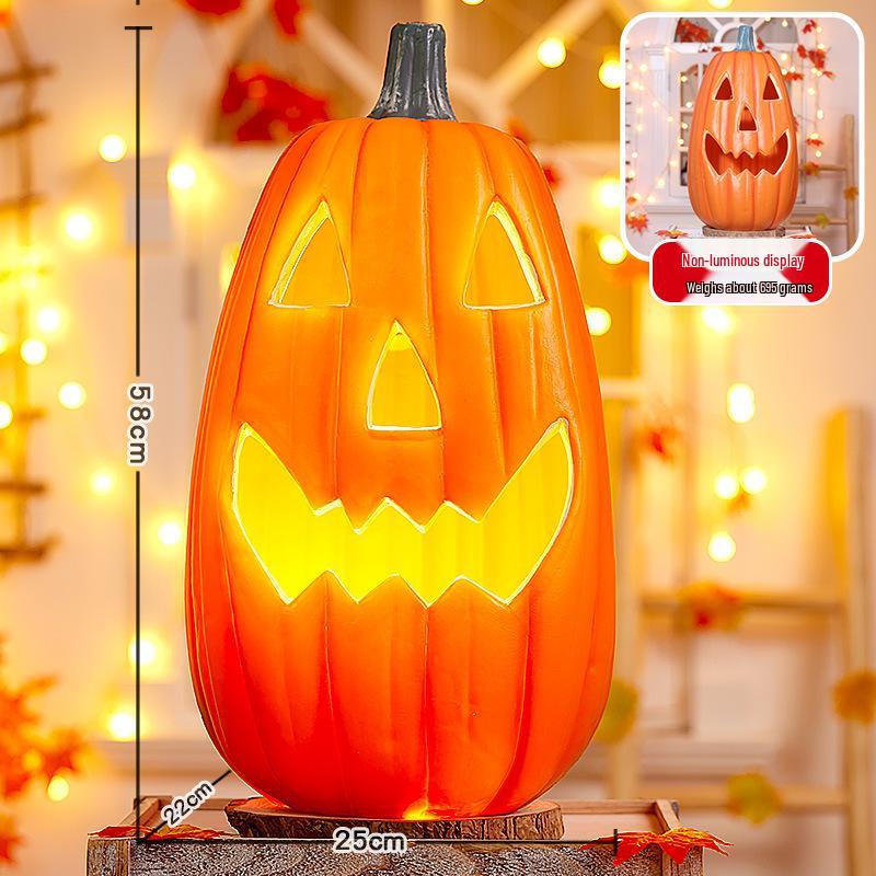 Halloween Glowing Pumpkin Lanterns for Shopping Mall Decor and Courtyard Ornaments