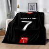 Ronaldo's Legendary Number 7 Blanket Comfortable Suitable for Bedding Chair Couch for All Occasions Stylish Decor Gift for Travel Home Birthdays