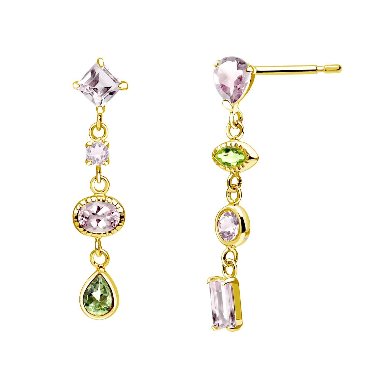 

Earrings Multicolor K18 18K Gold [Lara Christie] Women s le102-0010-yg